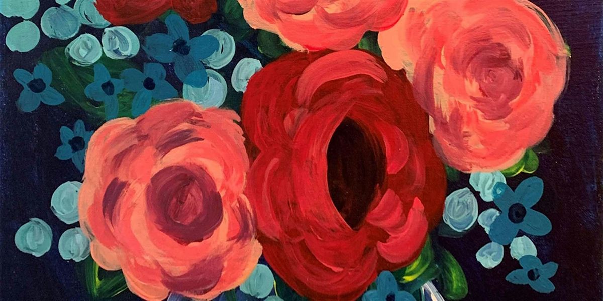 Bouquet en Rouge - Paint and Sip by Classpop!™, 4 July | Event in Katy | AllEvents
