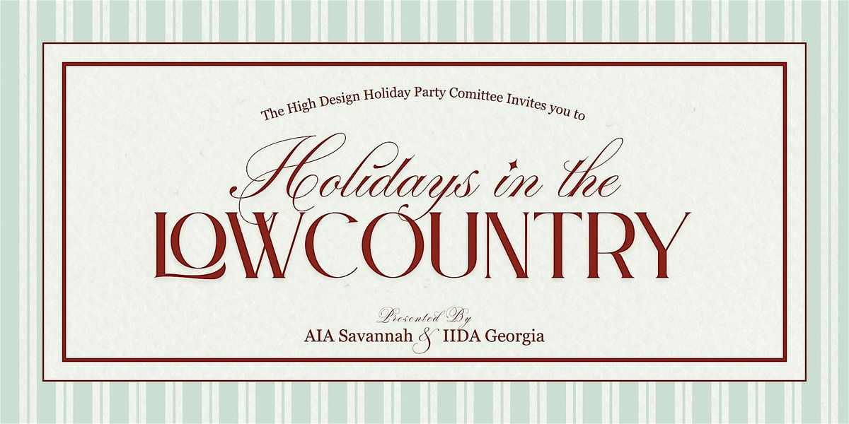 HIGH DESIGN HOLIDAY PARTY 2025, 11 December | Event in Savannah | AllEvents