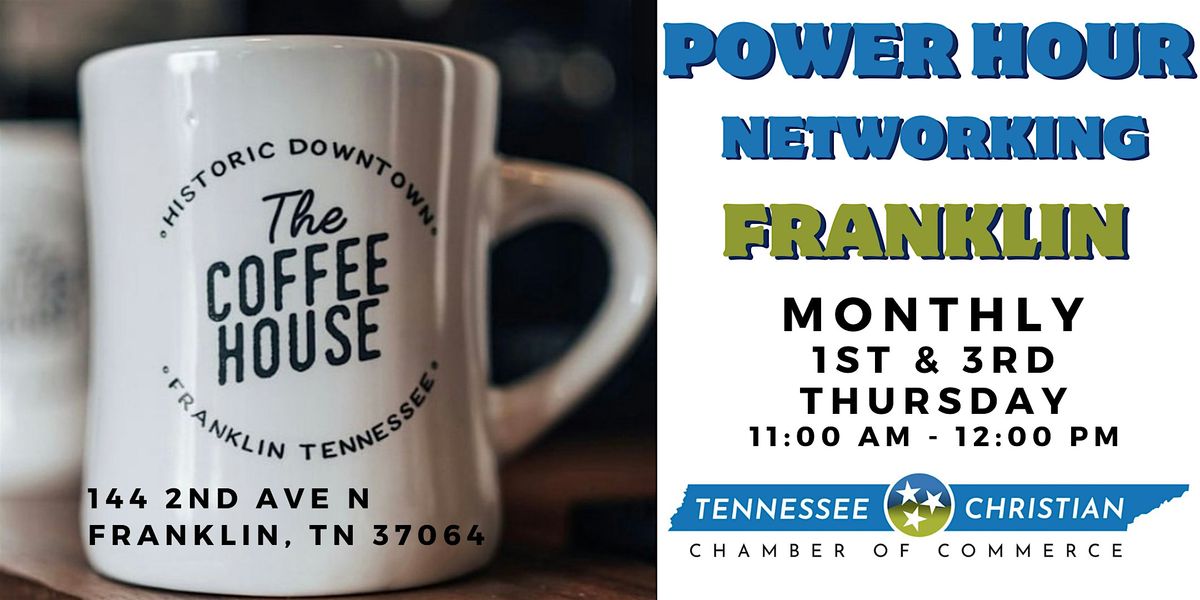 POWER HOUR Networking - Franklin, 3 July | Event in Franklin | AllEvents