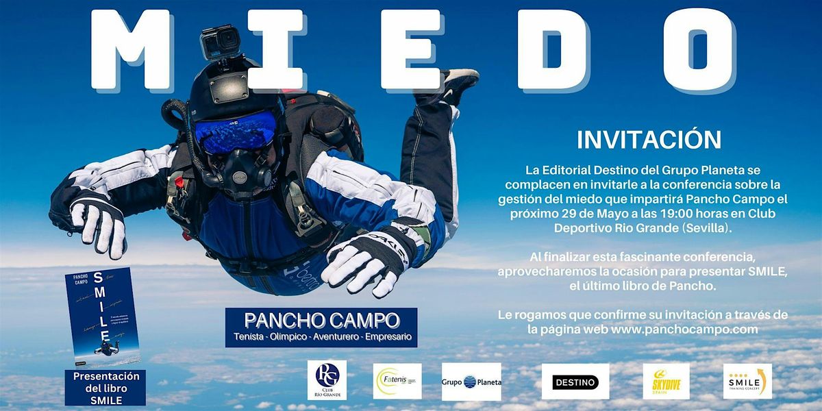 Conferencia MIEDO por Pancho Campo (Sevilla), 29 May | Event in Mairena del Aljarafe | AllEvents