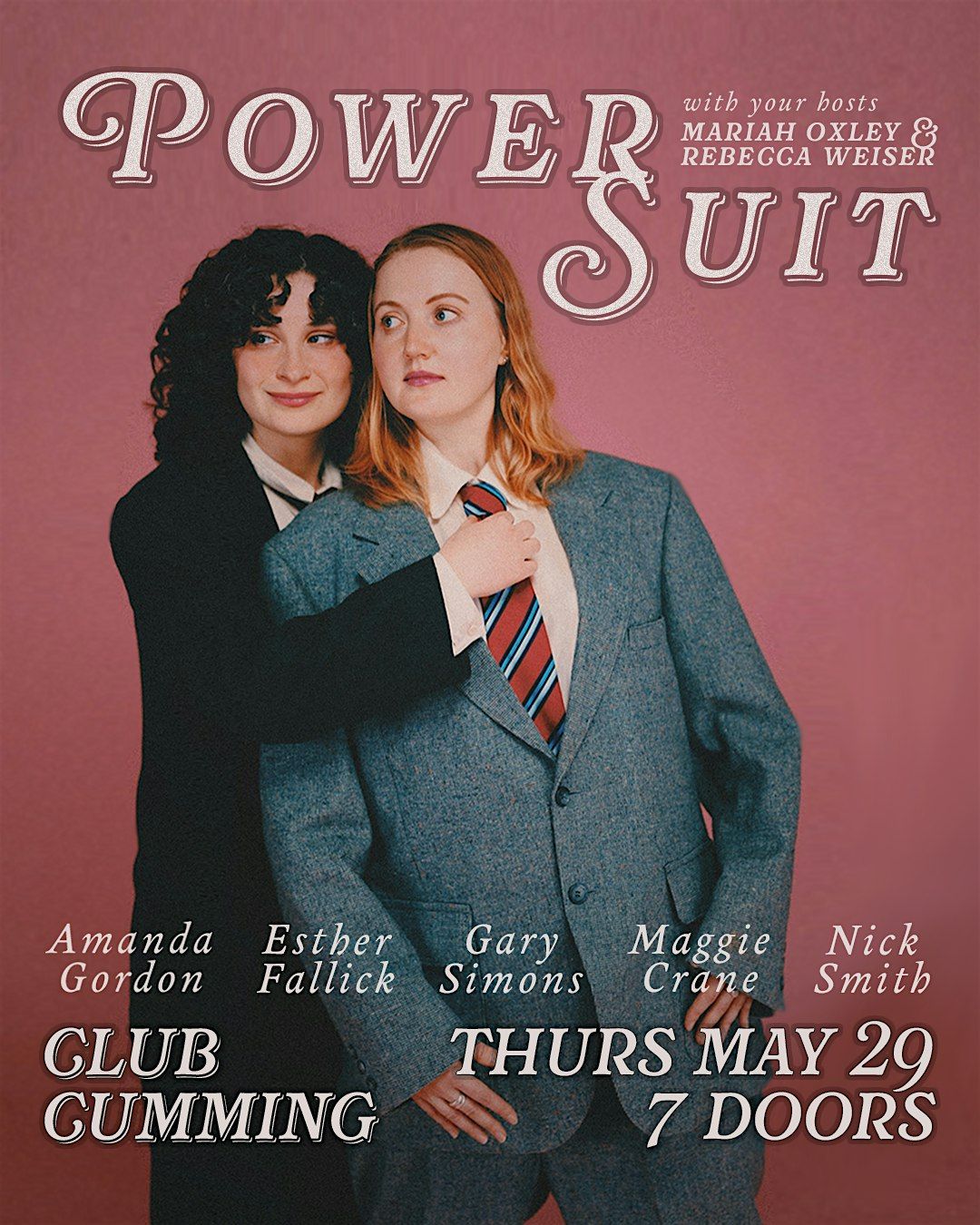 Power Suit (with Rebecca Weiser & Mariah Oxley), 29 May | Event in New York | AllEvents