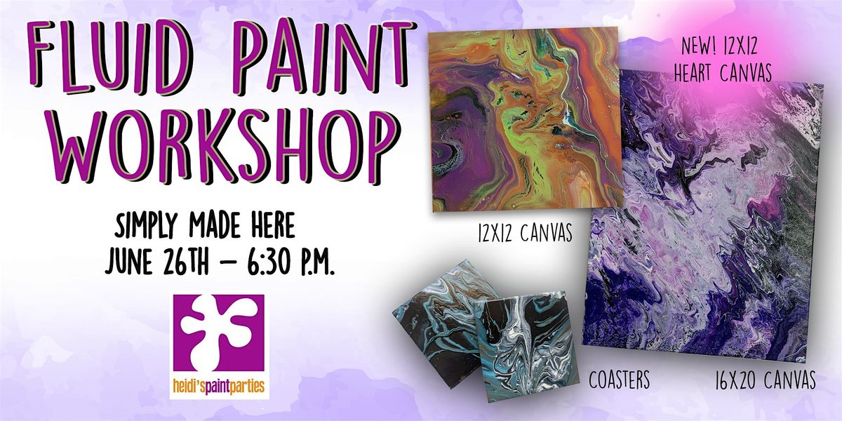 Fluid Paint Workshop, 26 June | Event in Catonsville | AllEvents