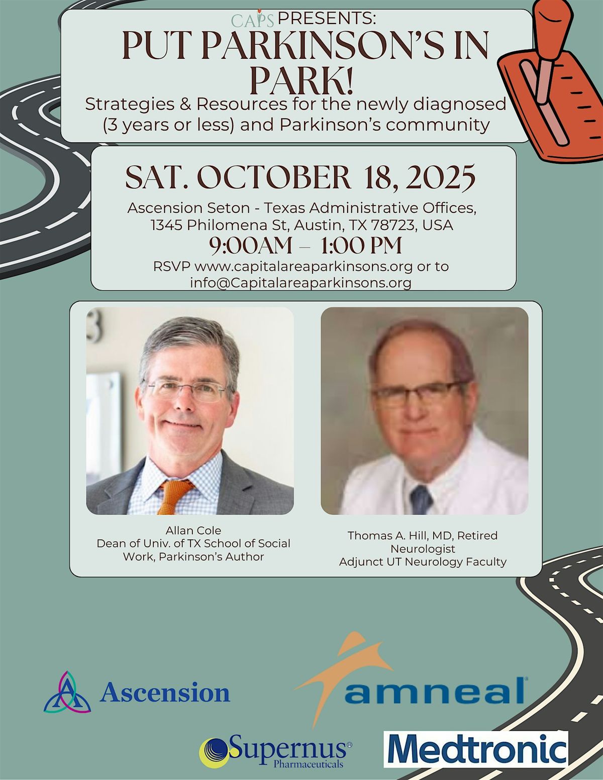 Copy of CAPS Seminar Put Parkinson's in Park, 18 October | Event in Austin | AllEvents