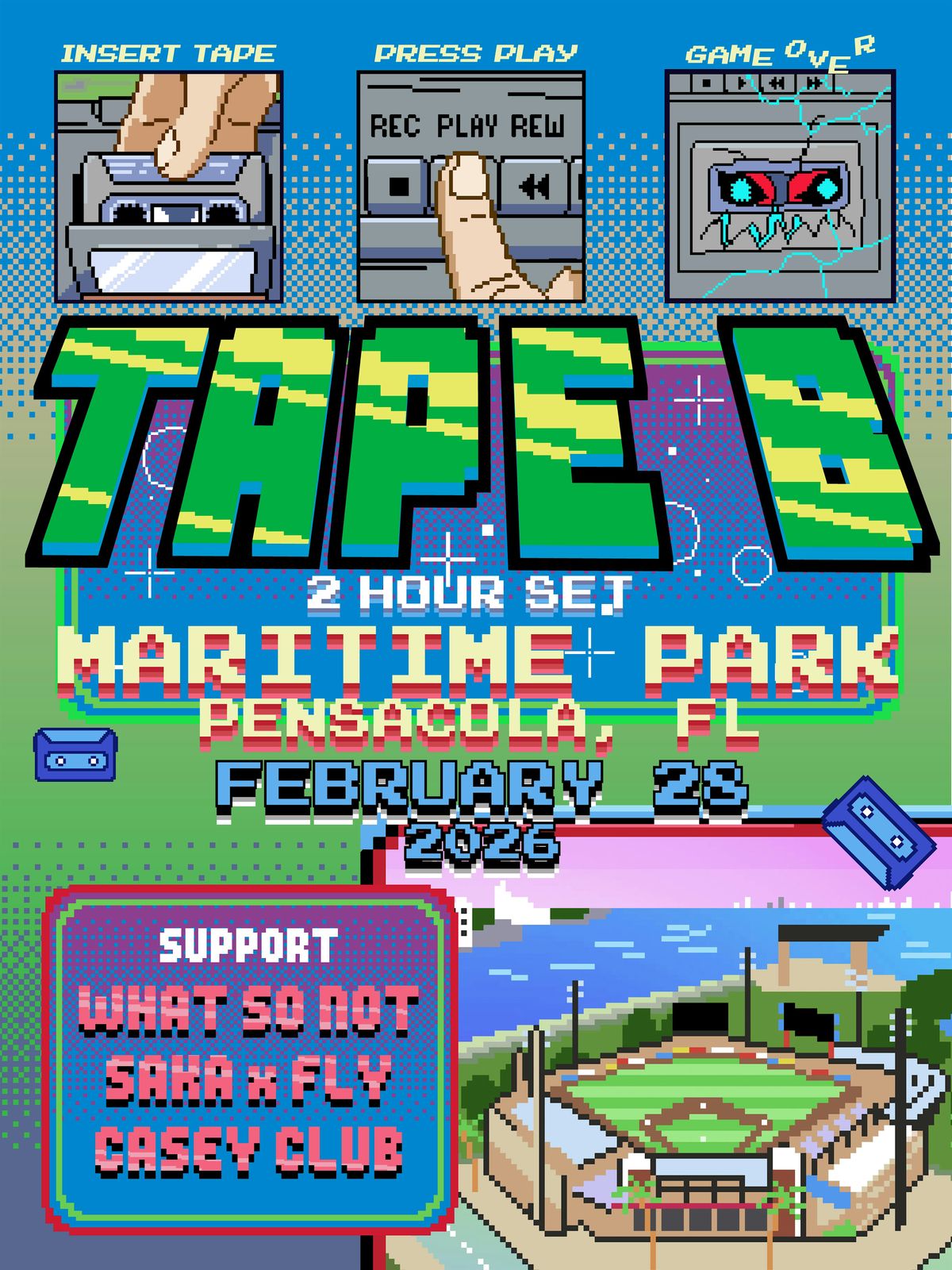 2/28/26 - Tape B at Maritime Park, 28 February | Event in Pensacola | AllEvents