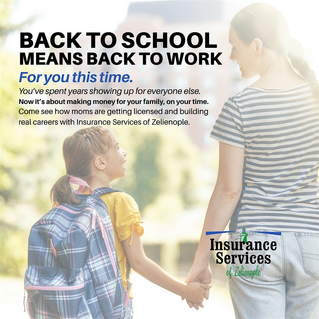 Start a New Career in Insurance: Info Session for Local Moms, 26 August | Event in Zelienople | AllEvents