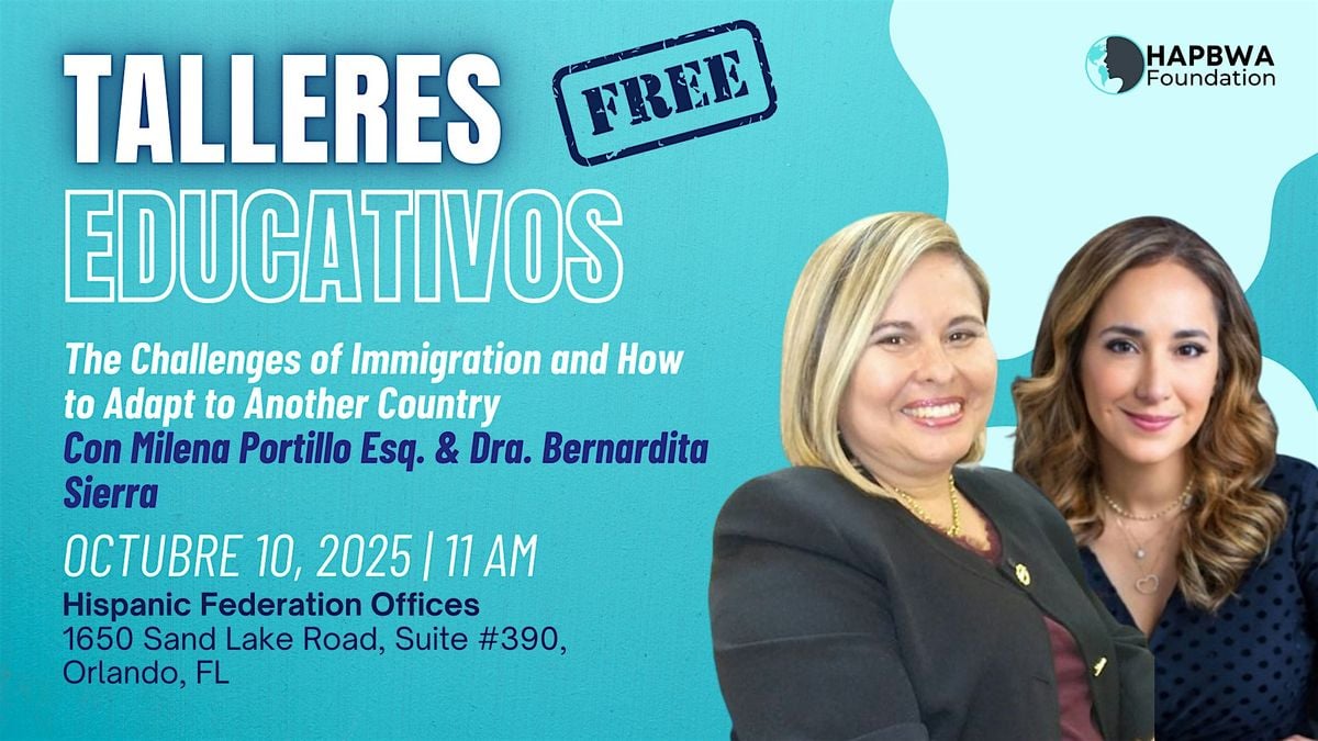The Challenges of Immigration and How to Adapt to Another Country, 10 October | Event in Orlando | AllEvents