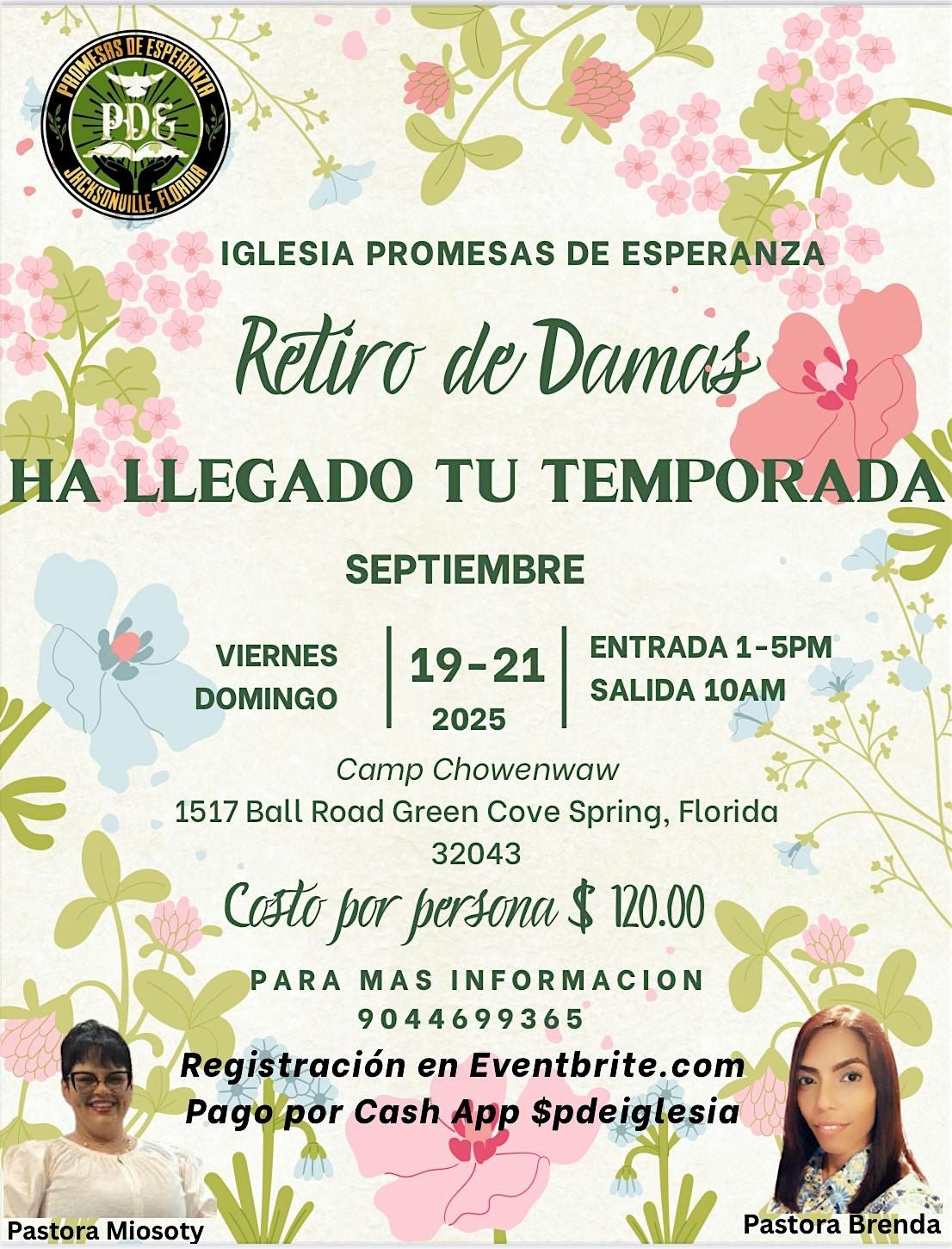 Retiro de Damas/ Iglesia Promesas de Esperanza en el Camp Chowenwaw, 19 September | Event in Green Cove Springs