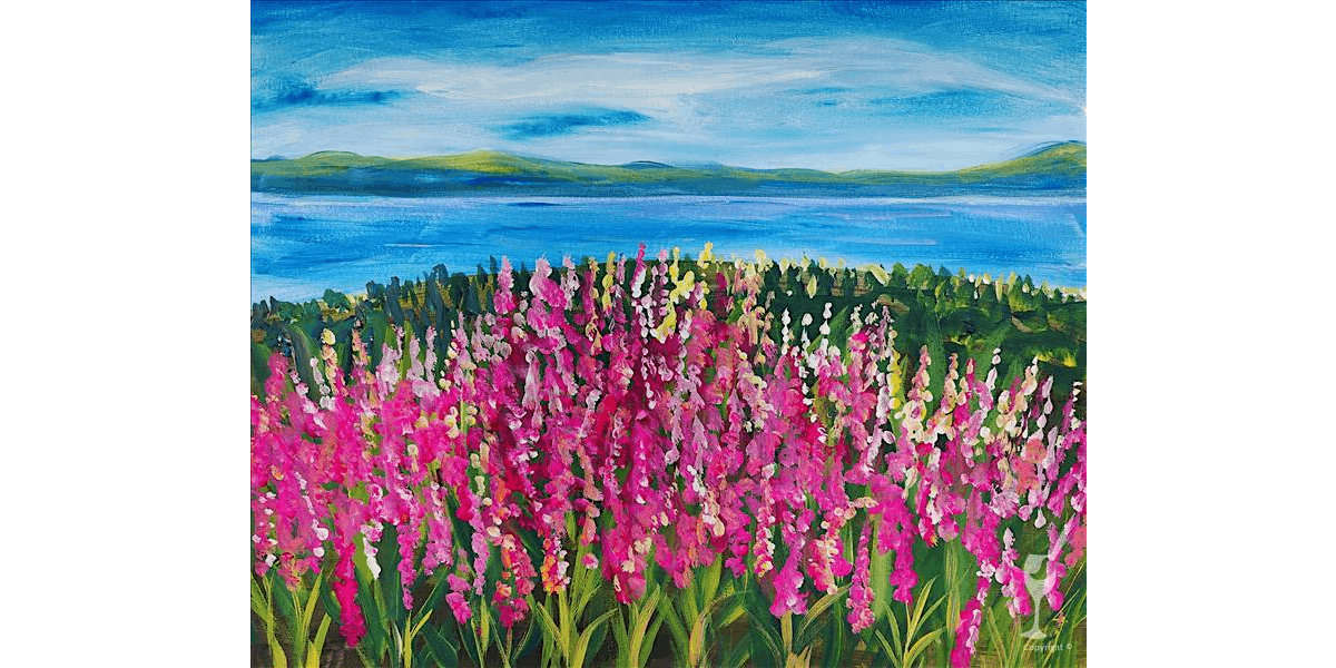 Vibrant Pink Field - Paint and Sip in Houston | Classpop!™, 4 August | Event in Houston | AllEvents