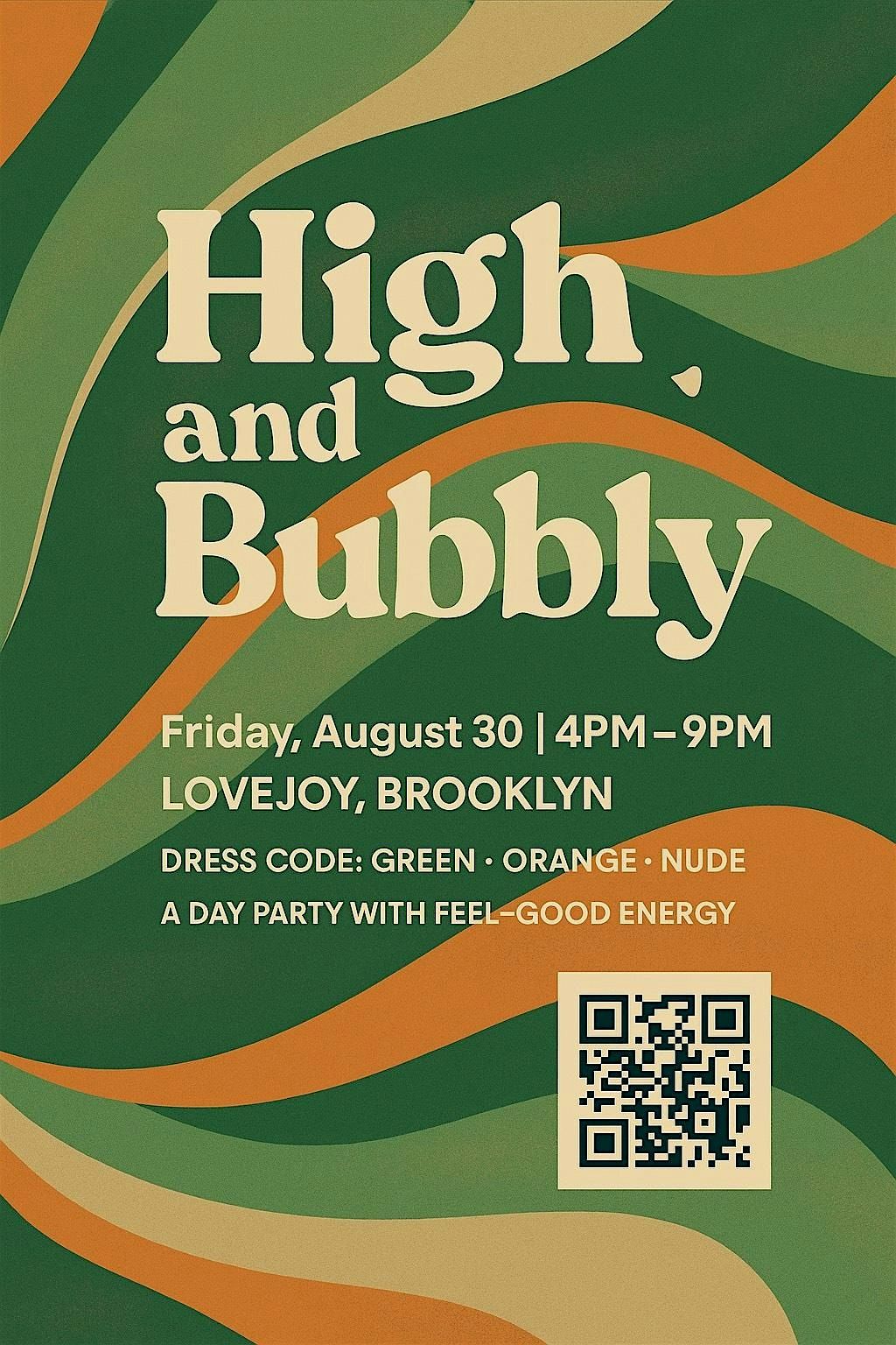 High & Bubbly, 30 August | Event in Brooklyn | AllEvents