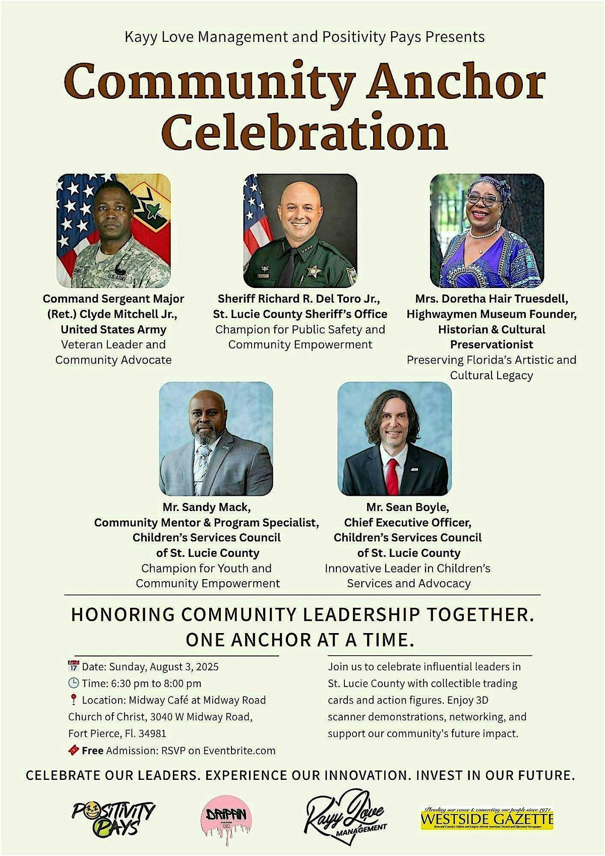 Community Anchor Celebration, 3 August | Event in Fort Pierce | AllEvents
