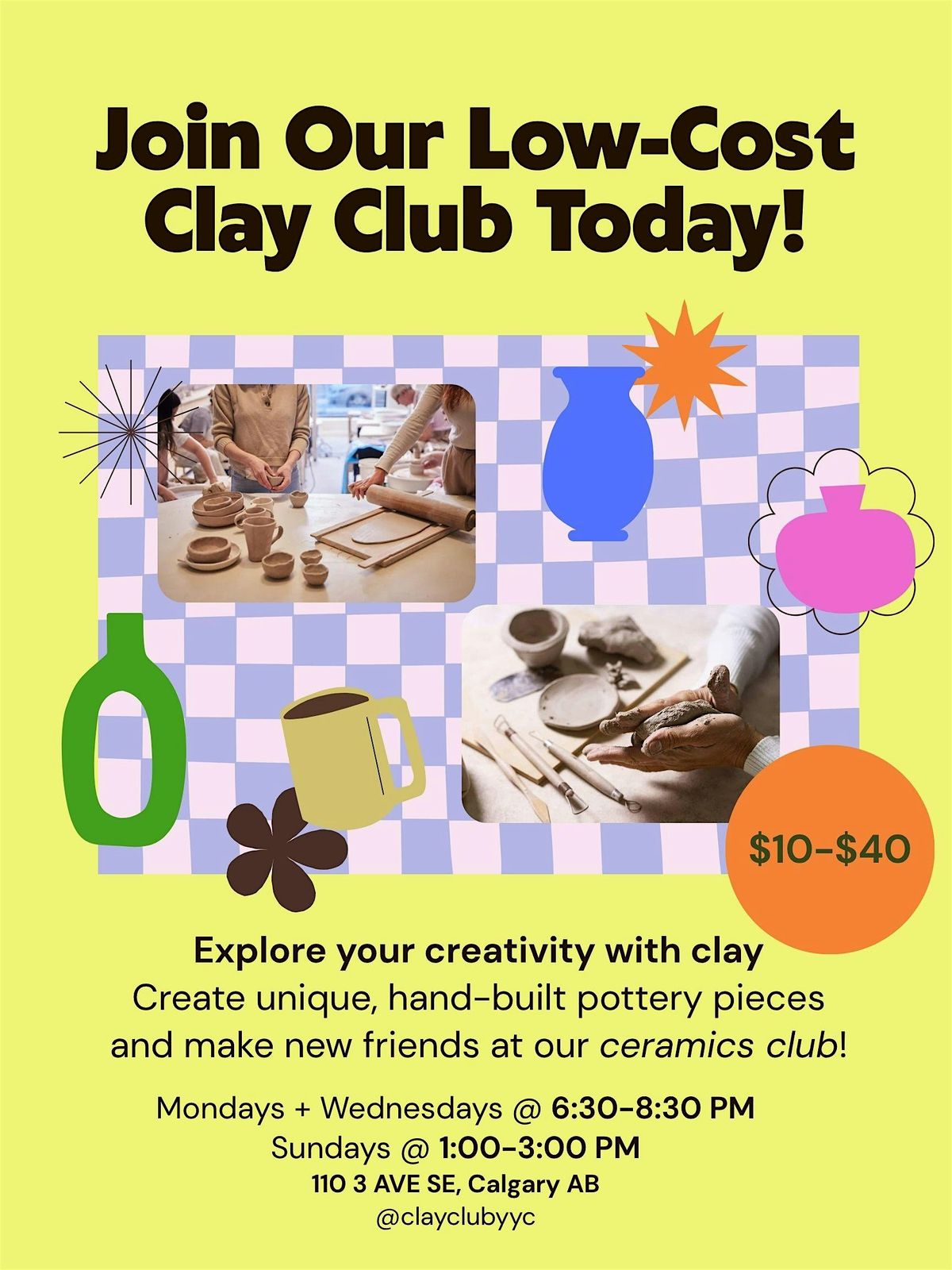 Clay Club DROP-IN 4 Kids | Event in Calgary | AllEvents