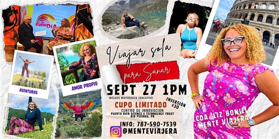 Viajar Sola para Sanar, 27 September | Event in San Juan | AllEvents