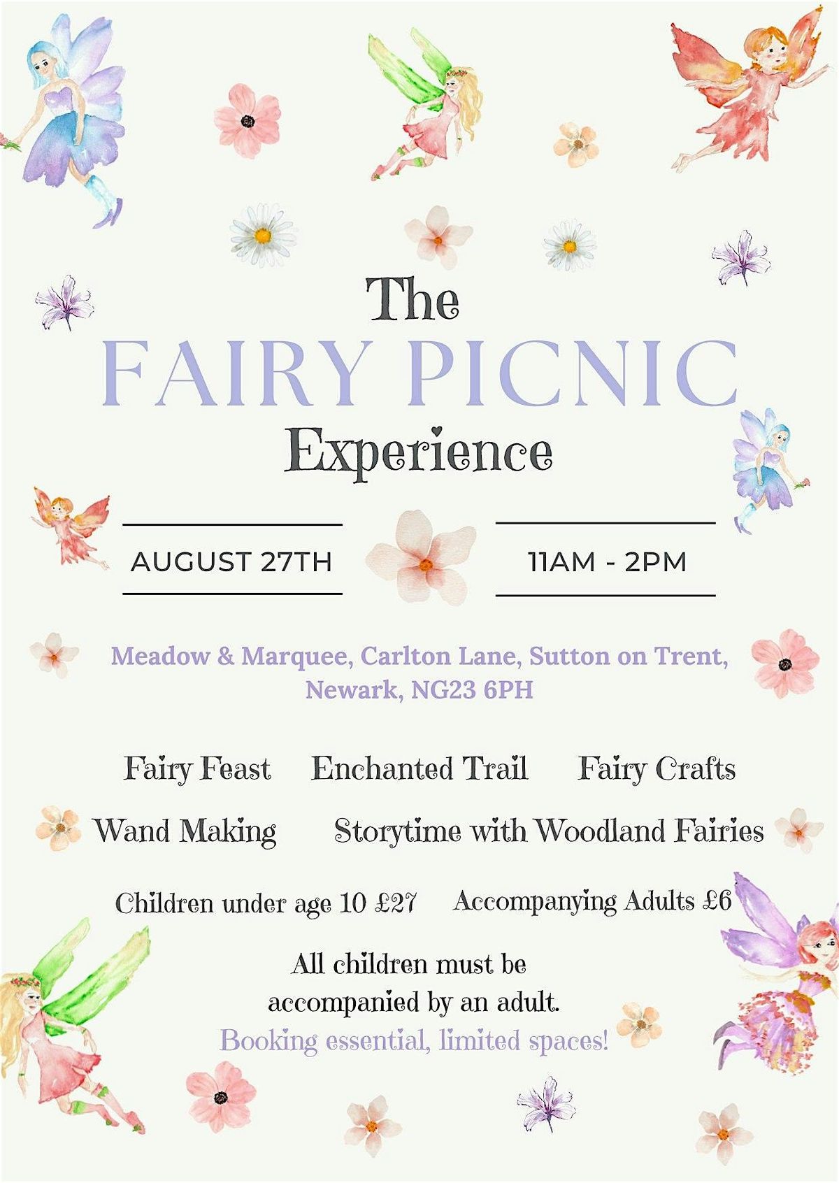 The Fairy Picnic Experience in the Willow Woodland, 27 August | Event in Sutton on Trent | AllEvents