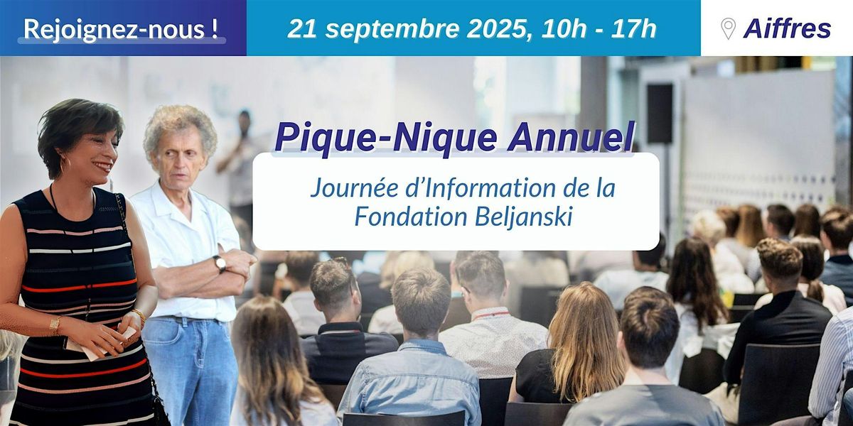 PIQUE-NIQUE Annuel | Journée d’information de la Fondation Beljanski, 21 September | Event in Aiffres | AllEvents