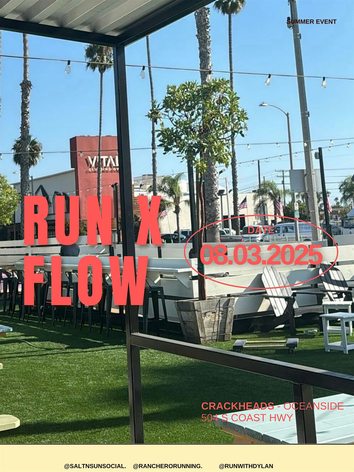 Free Run X Yoga Flow Event at Crackheads, 3 August | Event in Oceanside | AllEvents
