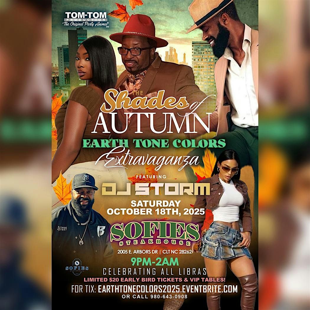 Tom-Tom's Shades Of Autumn Earth Tone Colors Extravaganza, 18 October | Event in Charlotte | AllEvents