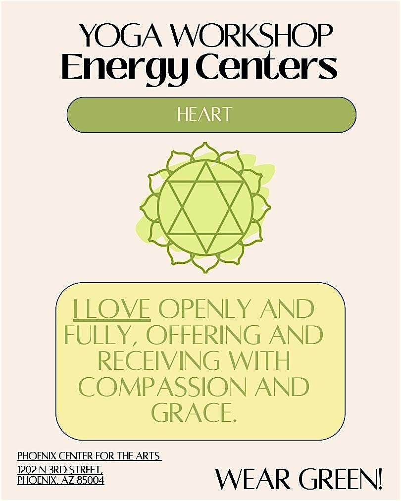Friday Nite Workshop: Yoga Week 4 - "Heart" with Aryam Garcia, 19 December | Event in Phoenix | AllEvents