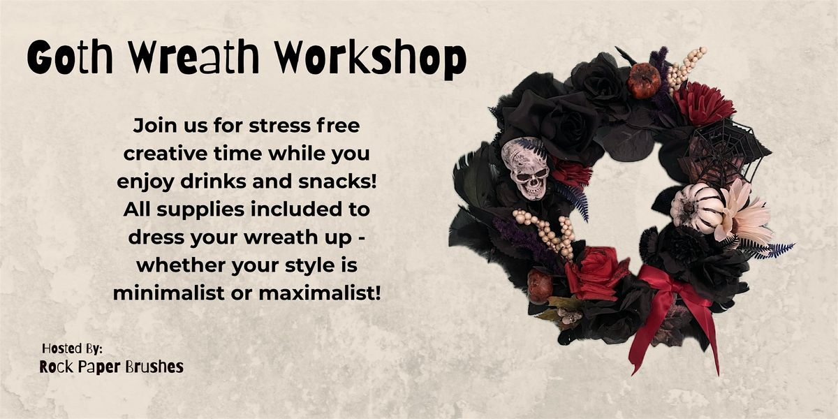Goth Wreath Workshop, 16 October | Event in Calgary | AllEvents