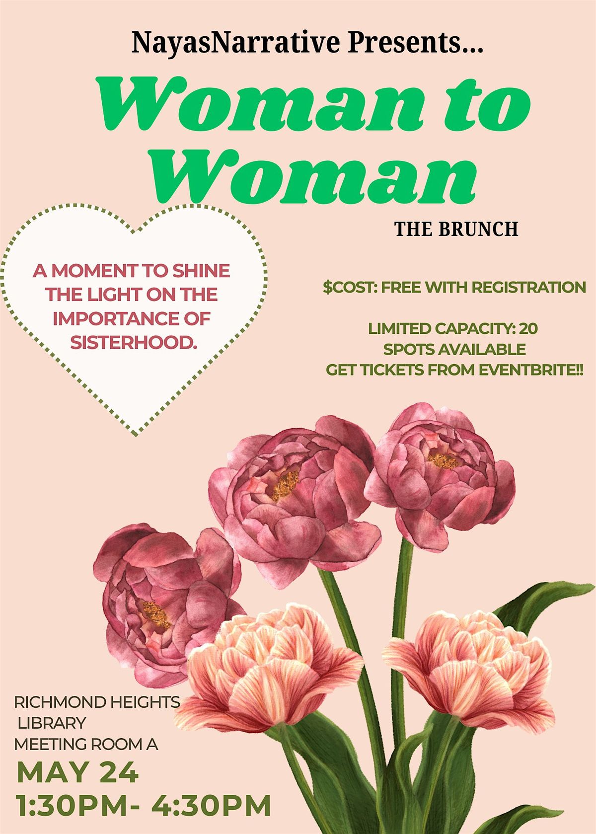 Woman To Woman, 24 May | Event in Richmond Heights | AllEvents