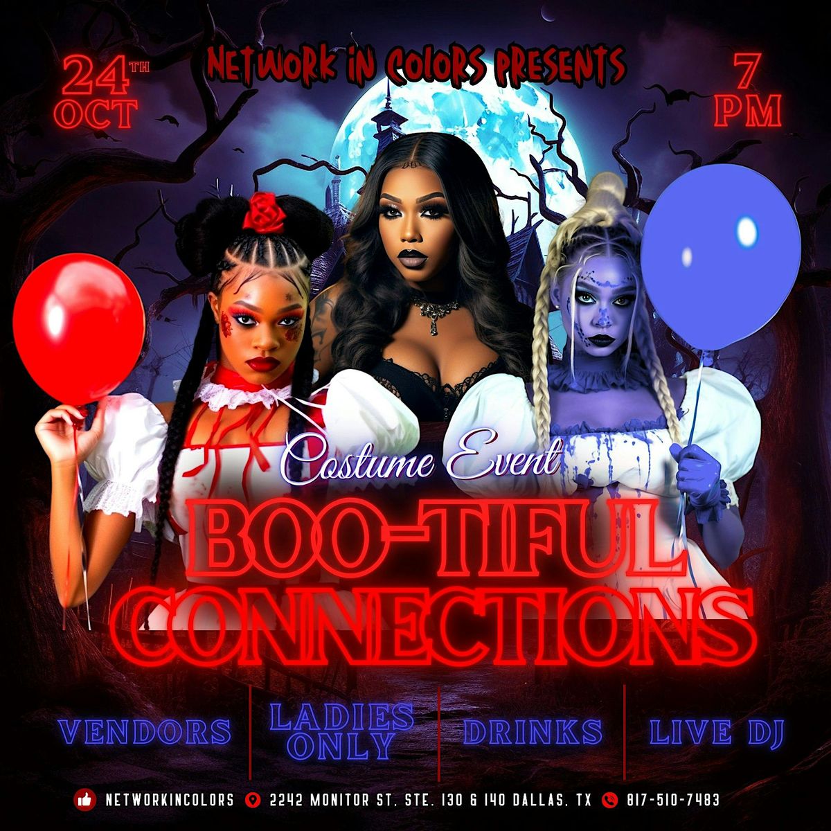 Boo-tiful Connections -  Costume Networking Experience for Women, 24 October | Event in Dallas | AllEvents