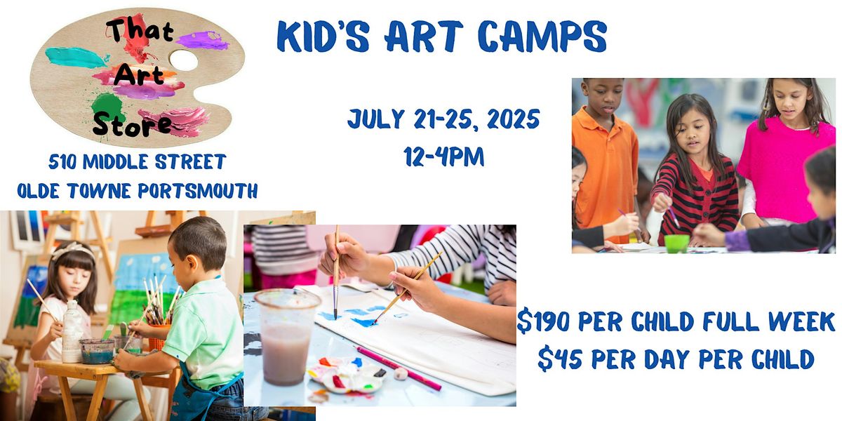 Kid's Summer Art Camp, 21 July | Event in Portsmouth | AllEvents
