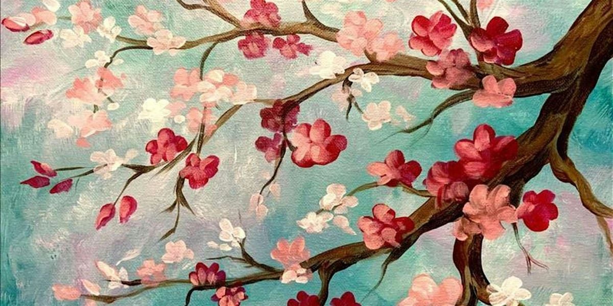 Cherry Blossom Canvas - Paint and Sip by Classpop!™, 28 June | Event in Denver | AllEvents