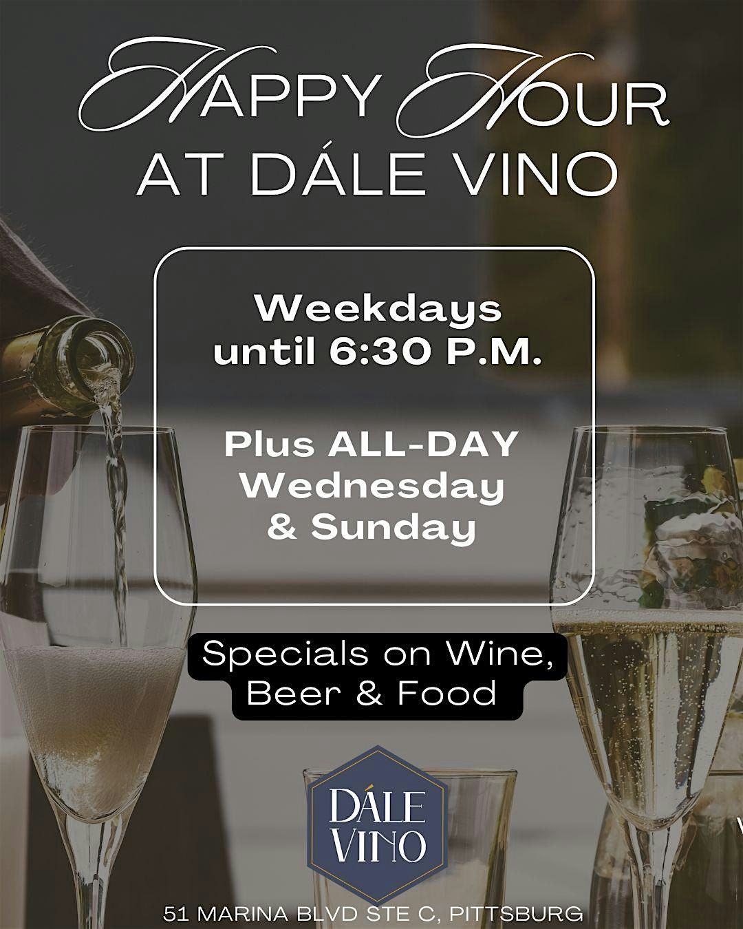 HAPPY HOUR WEEKDAYS AND SUNDAY! | Event in Pittsburg | AllEvents