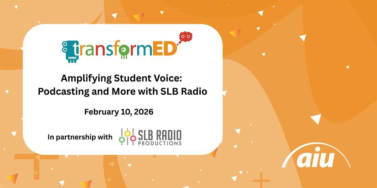 Amplifying Student Voice: Podcasting & More with SLB Radio, 10 February | Event in Pittsburgh | AllEvents