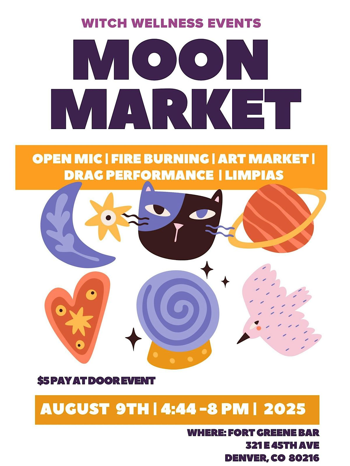 Moon Market + Open Mic, 9 August | Event in Denver | AllEvents