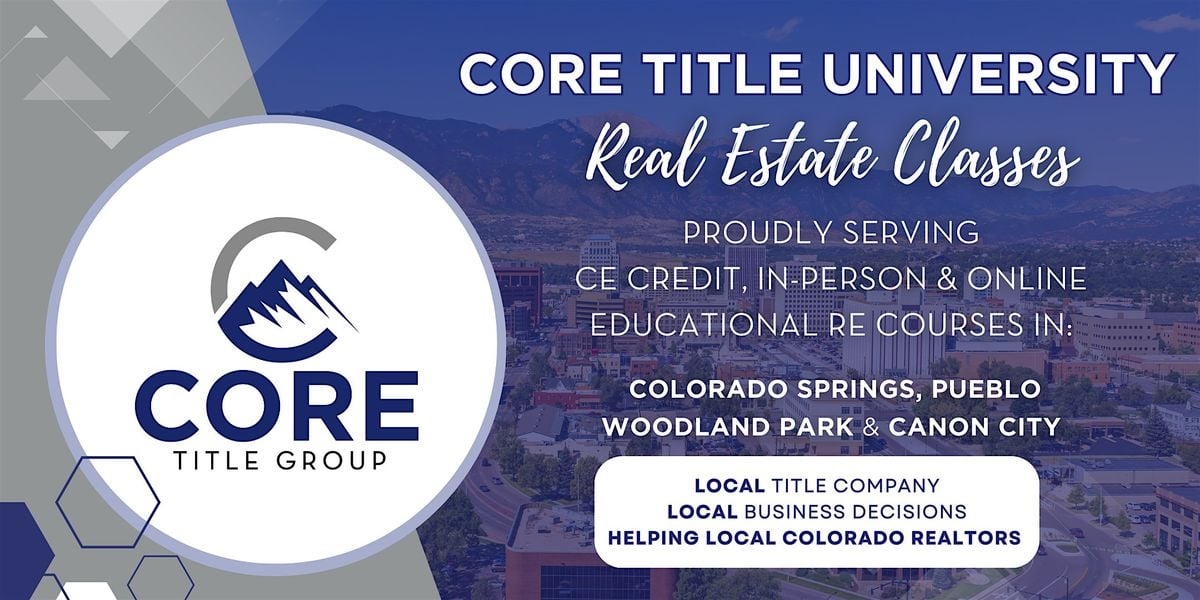 LUNCH & LEARN: Financing Investment Properties (1 CE) I  DOWNTOWN, 7 August | Event in Colorado Springs