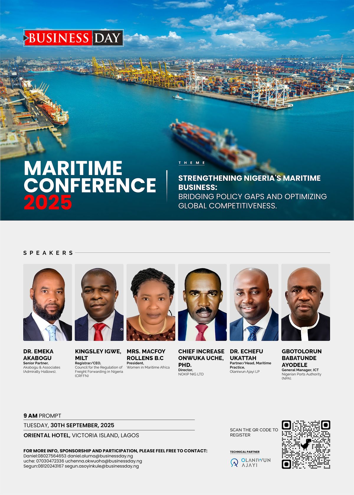 BusinessDay Maritime Conference 2025, 30 September | Event in Lagos | AllEvents