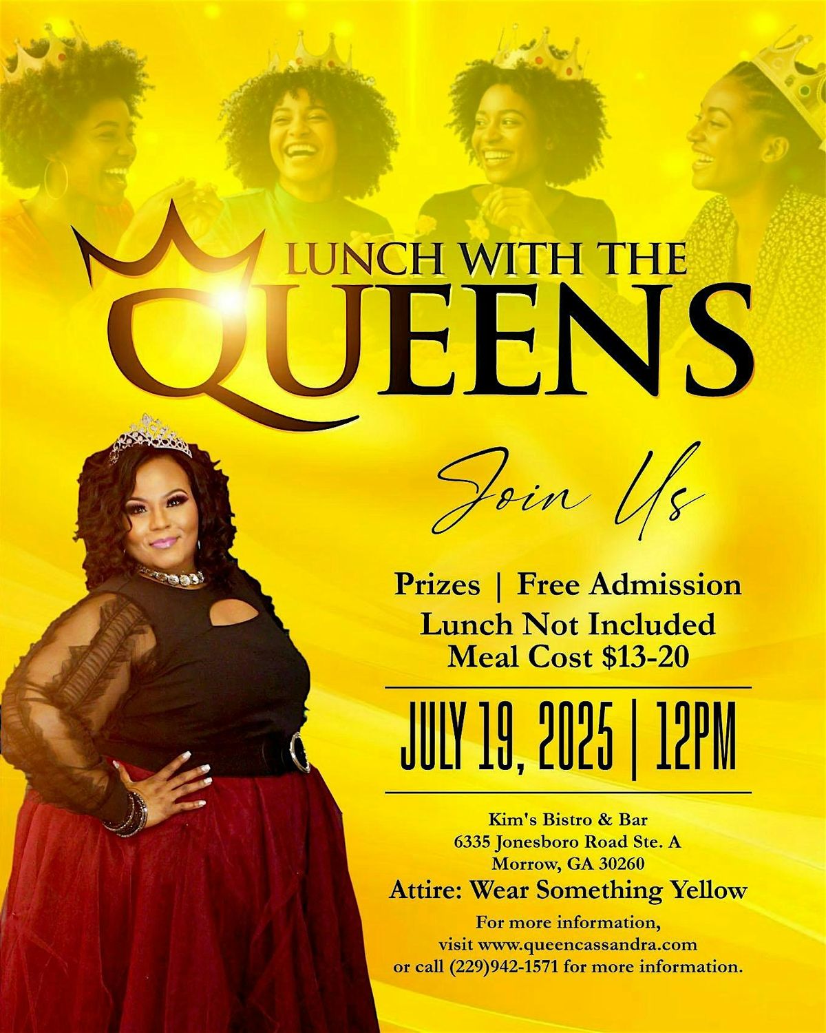 Lunch with the Queens, 19 July | Event in Morrow | AllEvents
