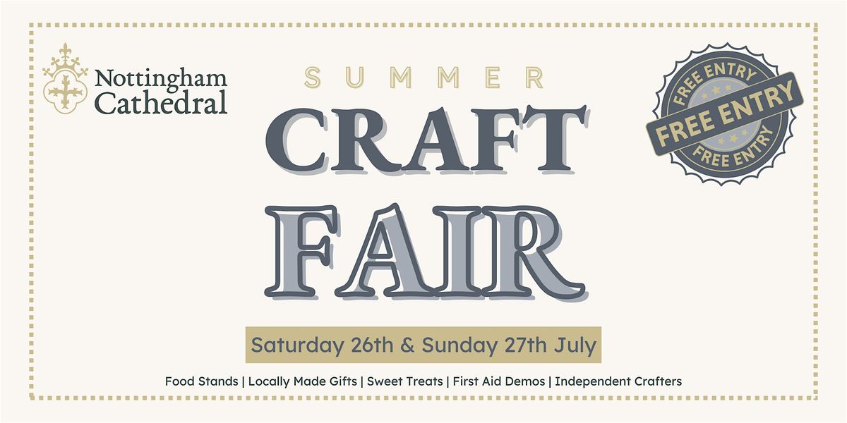 Summer Craft Fair, 26 July | Event in Nottingham | AllEvents