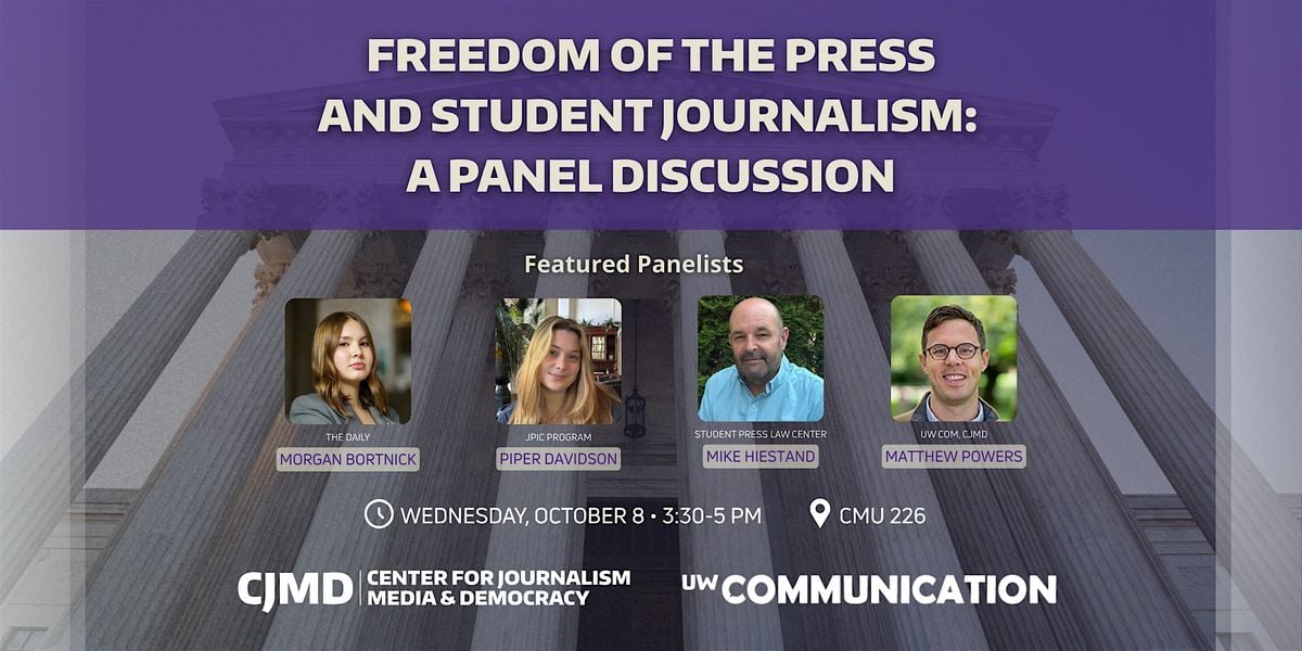 Freedom of the Press and Student Journalism: A Panel Discussion, 8 October | Event in Seattle | AllEvents