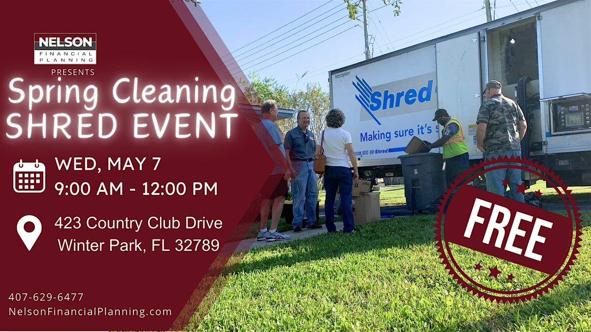 Spring Cleaning Shred Event, 7 May | Event in Winter Park | AllEvents