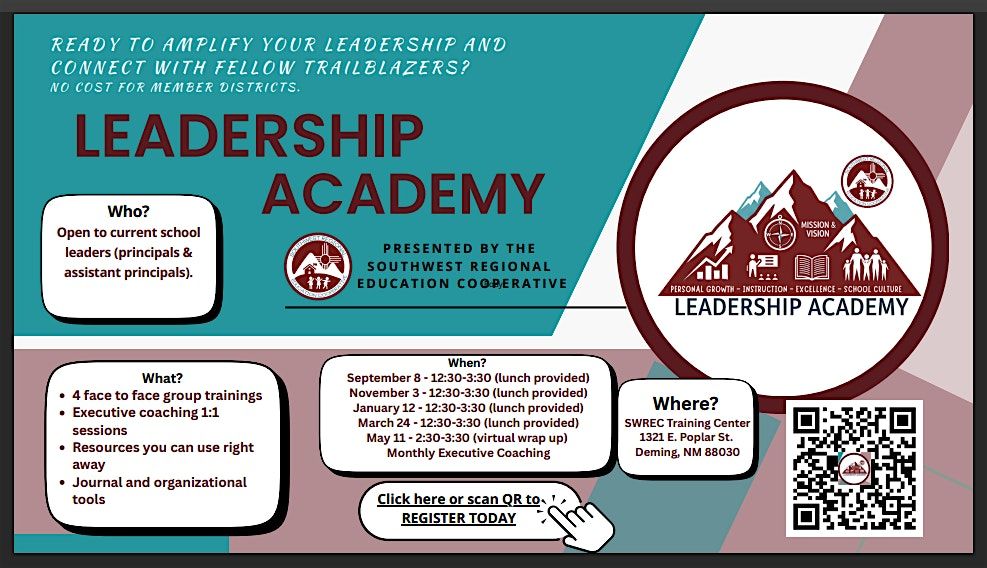 SWREC Leadership Academy for School Leaders, 8 September | Event in Deming | AllEvents