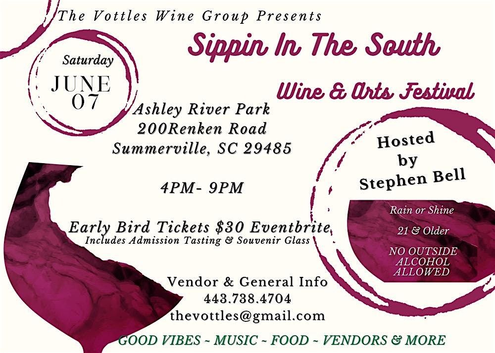 Sippin in the South, 7 June | Event in Summerville | AllEvents