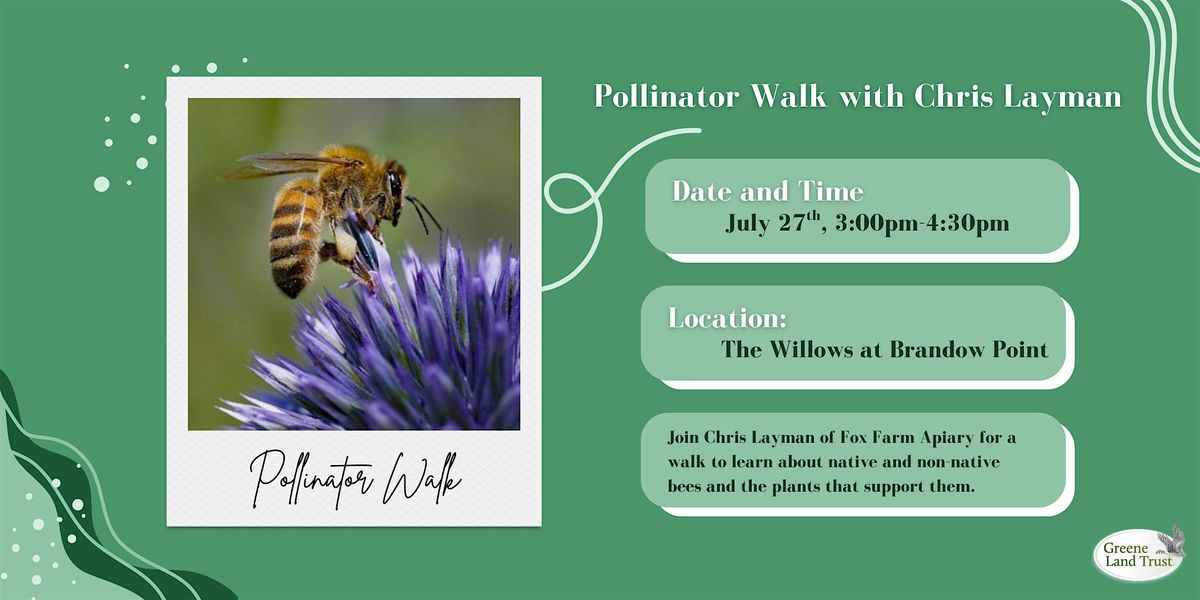 Pollinator Walk with Chris Layman, 27 July | Event in Athens | AllEvents