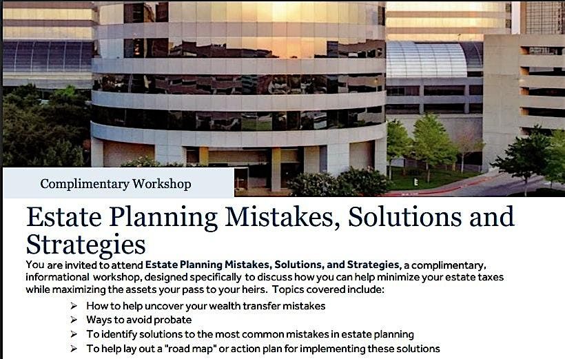 Estate Planning Mistakes, Solutions and Strategies, 5 June | Event in Sunrise | AllEvents