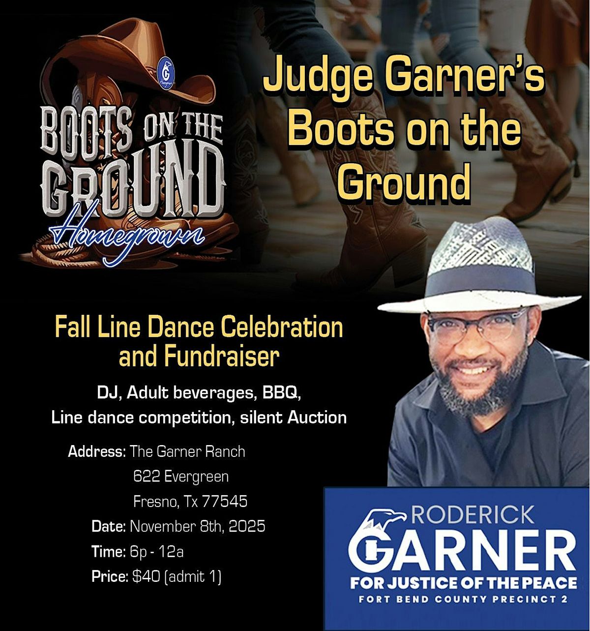 Boots on the Ground Fundraiser, 8 November | Event in Fresno | AllEvents