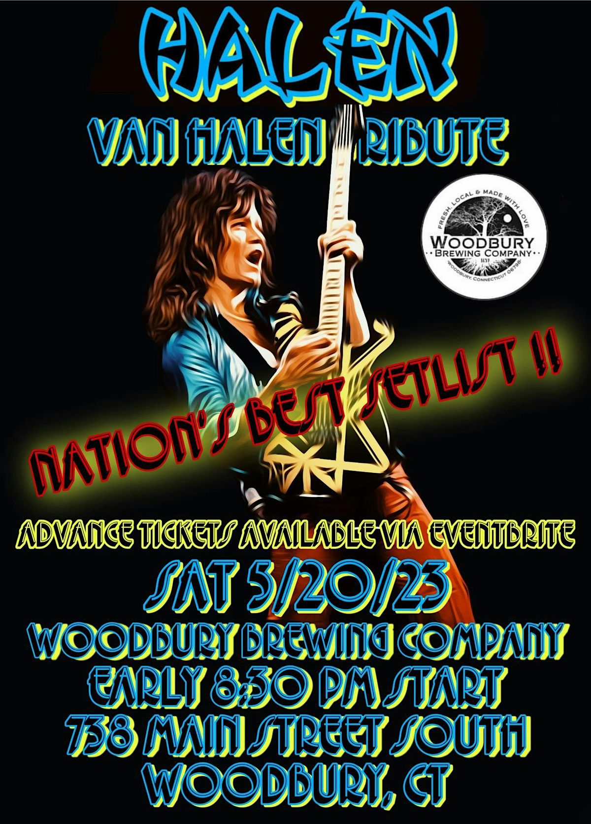 Halen - Van Halen Tribute  at The  Woodbury Brewing Company, 19 September | Event in Woodbury | AllEvents