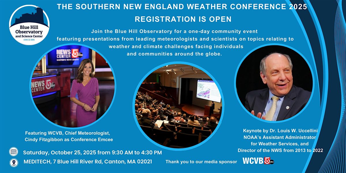 The Southern New England Weather Conference 2025, 25 October | Event in Canton | AllEvents