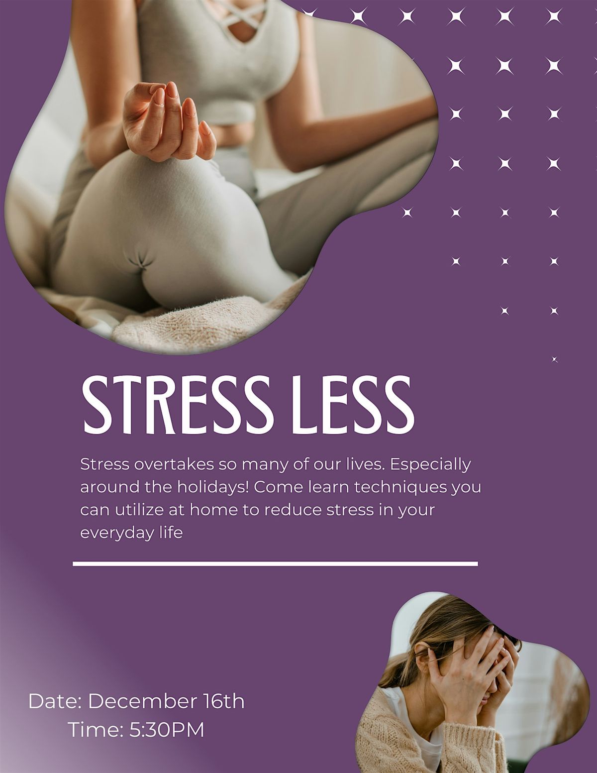 Stress Less Workshop, 16 December | Event in Virginia Beach | AllEvents