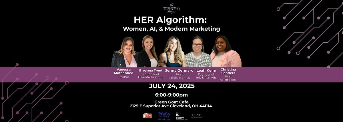 HER Algorithm: Women, AI, & Modern Marketing, 24 July | Event in Cleveland | AllEvents