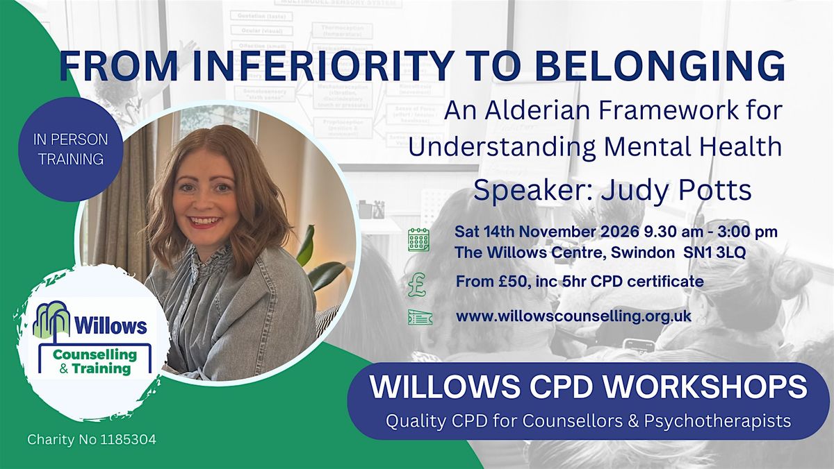 From Inferiority to Belonging, 14 November | Event in Swindon | AllEvents