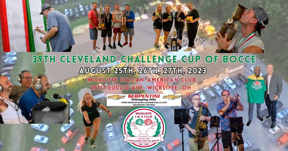 39th Cleveland Challenge Cup of Bocce sponsored by Serpentini Chevrolet