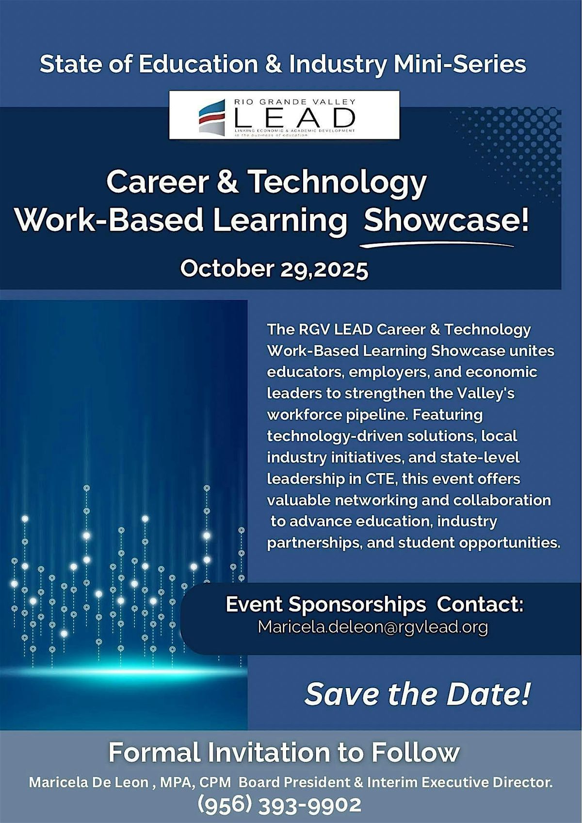 RGV LEAD Invites you to a State of Education & Industry Mini-Series ...