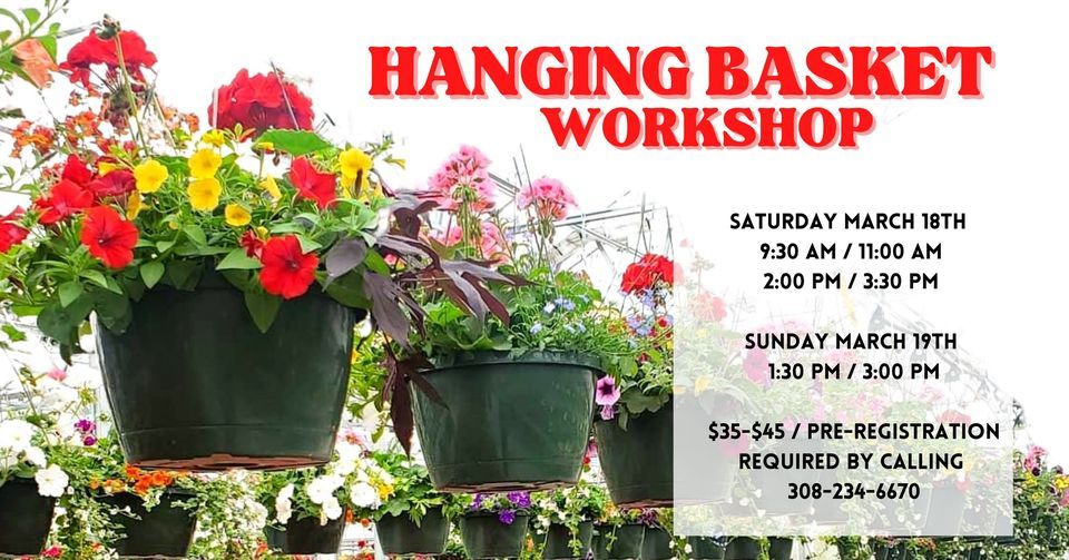 Hanging Basket (2nd session see other time slots