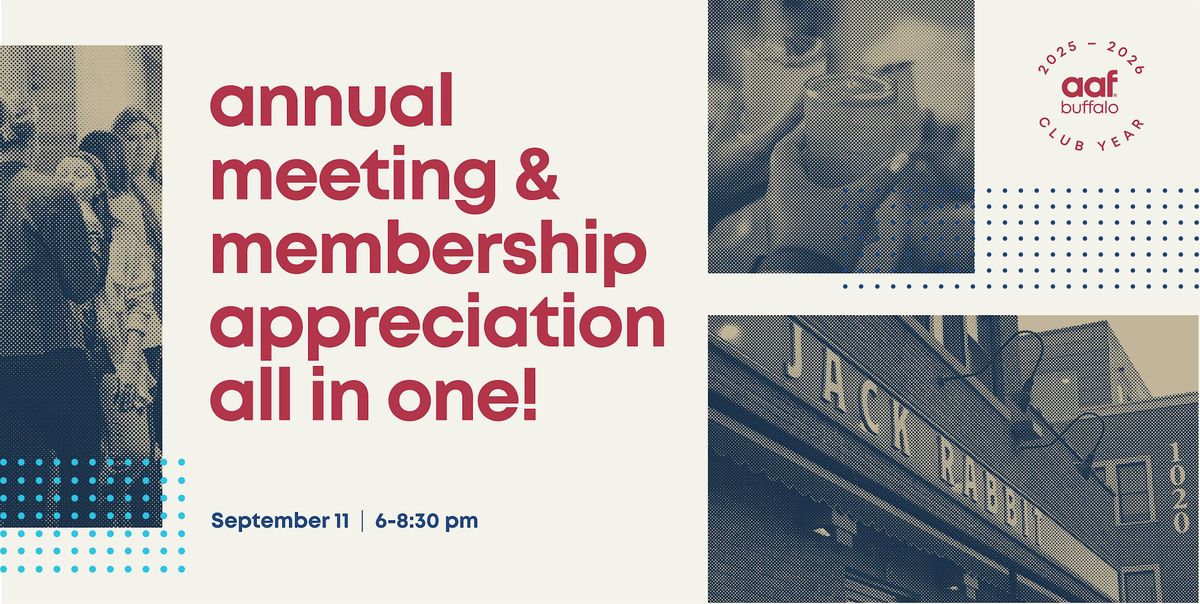 2025-26 Annual Meeting & Membership Appreciation, 11 September | Event in Buffalo | AllEvents