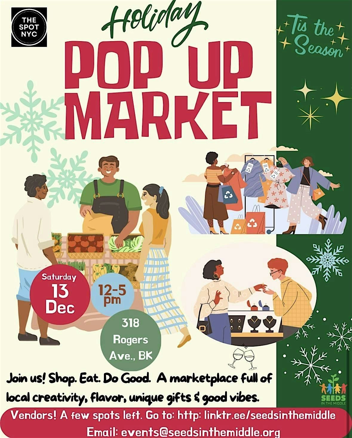 Pop Up Holiday Market, 13 December | Event in Brooklyn | AllEvents